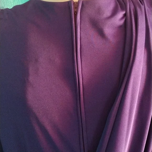 Vintage Formal Purple Evening Dress - Picture 9 of 9